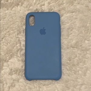 Apple iPhone X Blue Silicone Case